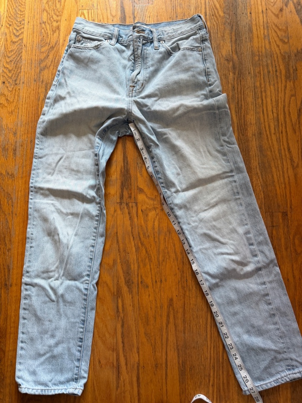 Madewell Light Blue Straight-Leg Jeans